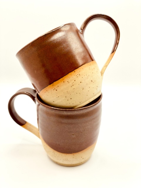 Kubek ceramiczny z nakrapianej gliny ok 300 ml