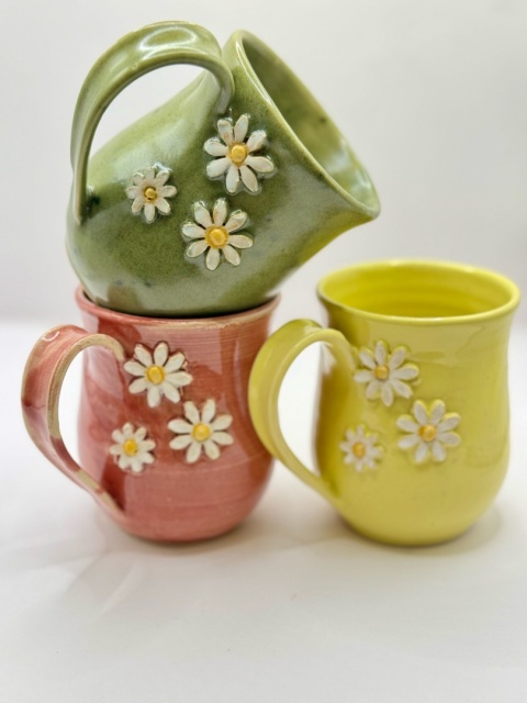 Kubek ceramiczny 250 ml "Stokrotki z łąki"